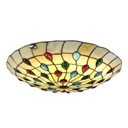 Luminária de teto estilo mediterrâneo 50 cm Iluminação de jardim