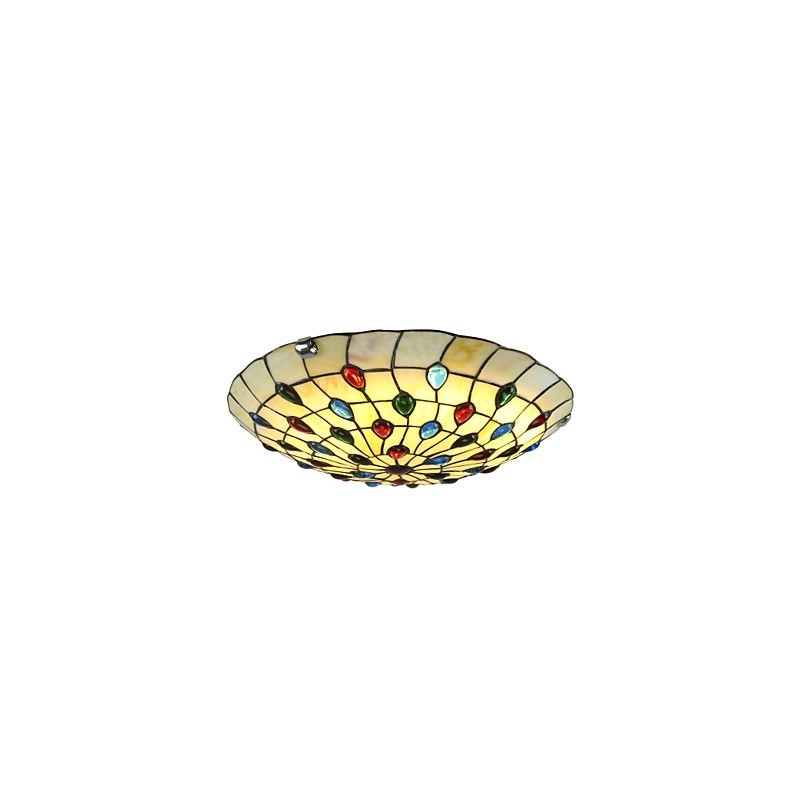 Luminária de teto estilo mediterrâneo 50 cm Iluminação de jardim