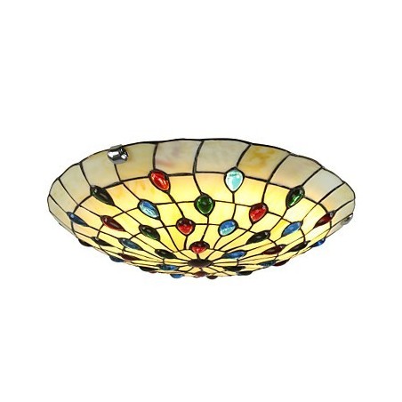 Luminária de teto estilo mediterrâneo 50 cm Iluminação de jardim Luminária de teto estilo mediterrâneo 50 cm Iluminação de jardim