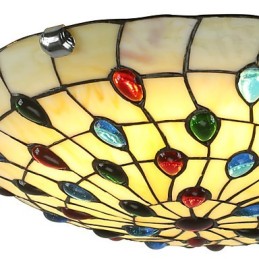 Luminária de teto estilo mediterrâneo 50 cm Iluminação de jardim
