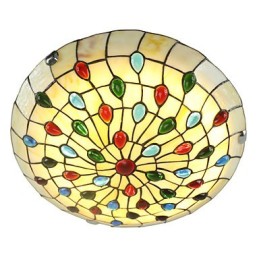 Luminária de teto estilo mediterrâneo 50 cm Iluminação de jardim