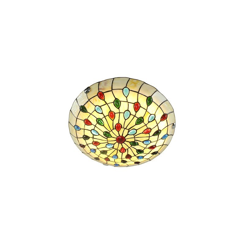Luminária de teto estilo mediterrâneo 50 cm Iluminação de jardim