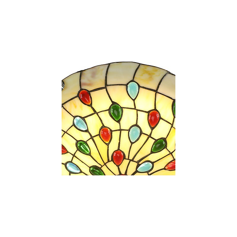 Luminária de teto estilo mediterrâneo 50 cm Iluminação de jardim