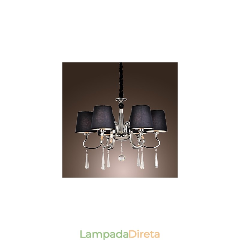 Lustre moderno contemporâneo tradicional clássico rústico chalé vintage ilha metal cromado jantar