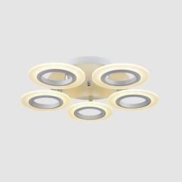 Luminária pendente moderna em acrílico circular