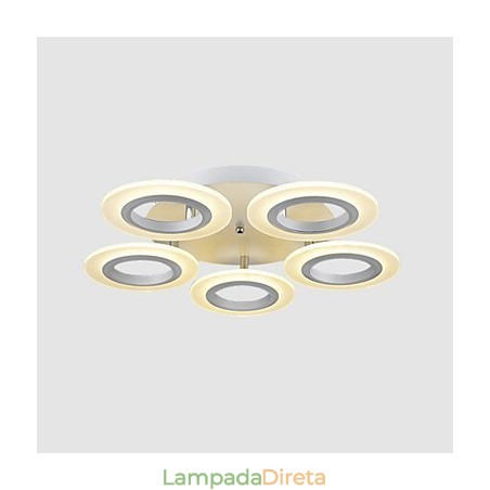 Luminária pendente moderna em acrílico circular Luminária pendente moderna em acrílico circular