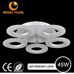 Luminária pendente moderna em acrílico circular