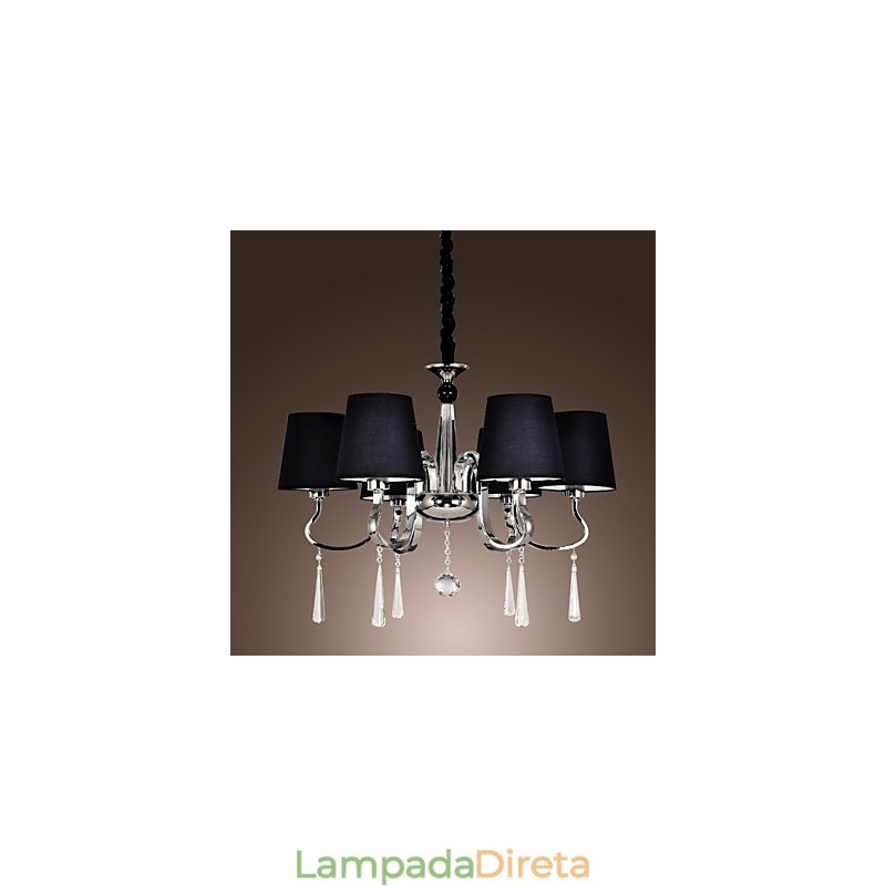 Lustre moderno contemporâneo tradicional clássico rústico chalé vintage ilha metal cromado jantar