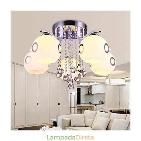 Montagem embutida Cristal Moderno Contemporâneo Vidro Montagem embutida Cristal Moderno Contemporâneo Vidro