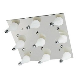 Luminária embutida moderna com 9 luzes em formato quadrado (base de lâmpada G4)