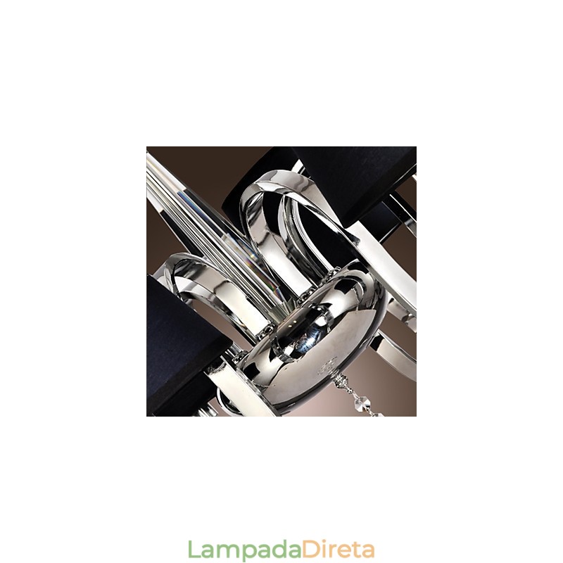 Lustre moderno contemporâneo tradicional clássico rústico chalé vintage ilha metal cromado jantar