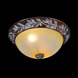 Luminária embutida em vidro branco amarelo resina prata entalhe europeu clássico