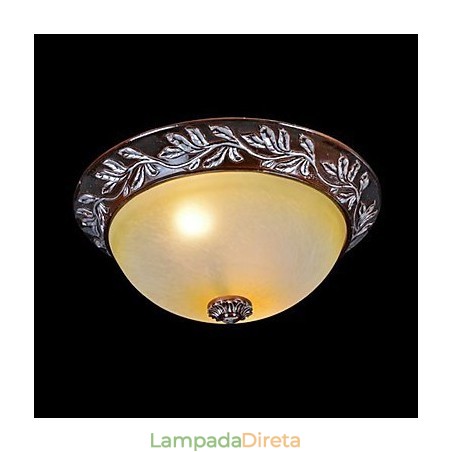 Luminária embutida em vidro branco amarelo resina prata entalhe europeu clássico Luminária embutida em vidro branco amarelo resina prata entalhe europeu clássico