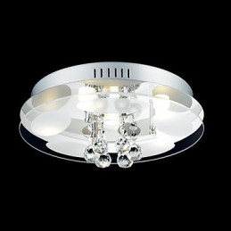 Luzes de trilho Cristal Moderno Contemporâneo Metal