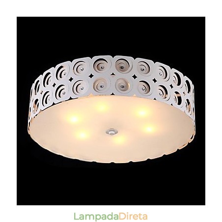 Luminária de teto 6 luzes moderna simples artística Luminária de teto 6 luzes moderna simples artística