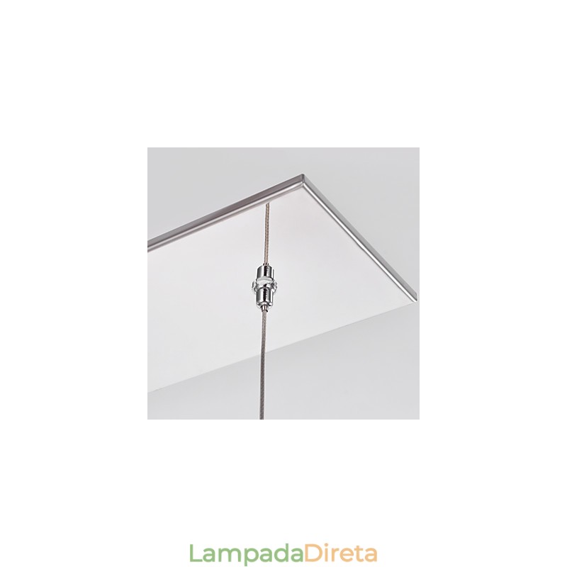Luminária pendente moderna contemporânea de cristal cromado em metal
