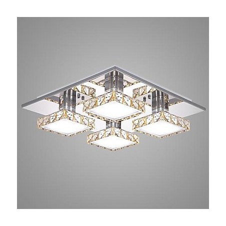 Luminária de teto 4 luzes moderna simples artística Luminária de teto 4 luzes moderna simples artística