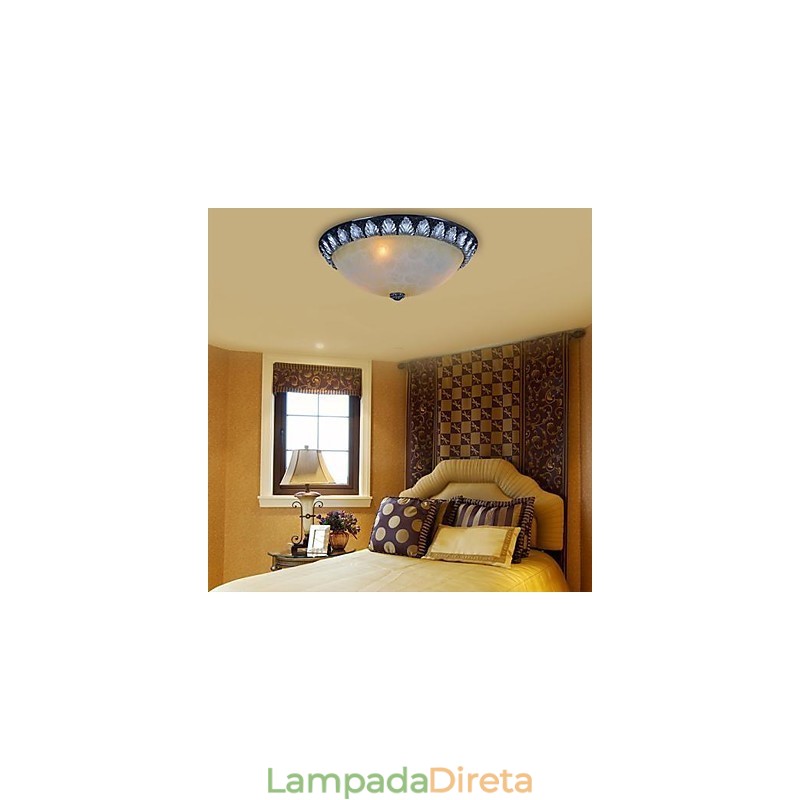 Padrão de luz de montagem embutida Resina de vidro Prata Escultura Europeia Clássico