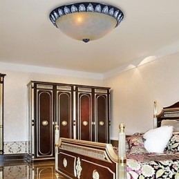 Padrão de luz de montagem embutida Resina de vidro Prata Escultura Europeia Clássico