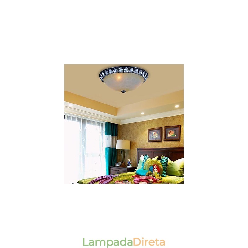 Padrão de luz de montagem embutida Resina de vidro Prata Escultura Europeia Clássico
