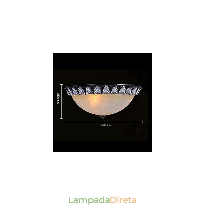 Padrão de luz de montagem embutida Resina de vidro Prata Escultura Europeia Clássico