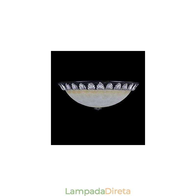 Padrão de luz de montagem embutida Resina de vidro Prata Escultura Europeia Clássico