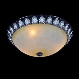 Padrão de luz de montagem embutida Resina de vidro Prata Escultura Europeia Clássico