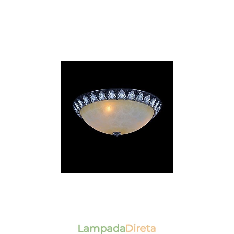 Padrão de luz de montagem embutida Resina de vidro Prata Escultura Europeia Clássico