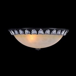 Padrão de luz de montagem embutida Resina de vidro Prata Escultura Europeia Clássico