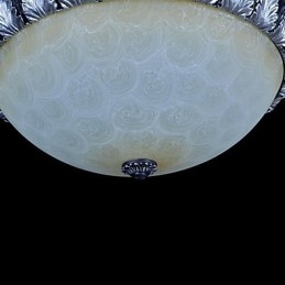 Padrão de luz de montagem embutida Resina de vidro Prata Escultura Europeia Clássico