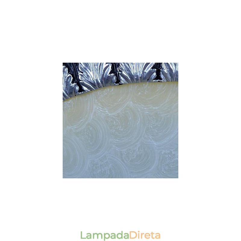 Padrão de luz de montagem embutida Resina de vidro Prata Escultura Europeia Clássico