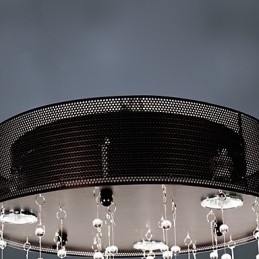 Moderno Semi Flush Mount com 3 luzes Butterfly Featured Shade