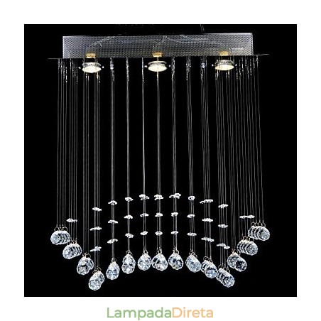 Montagem embutida tradicional clássica em metal cristal cromado Montagem embutida tradicional clássica em metal cristal cromado