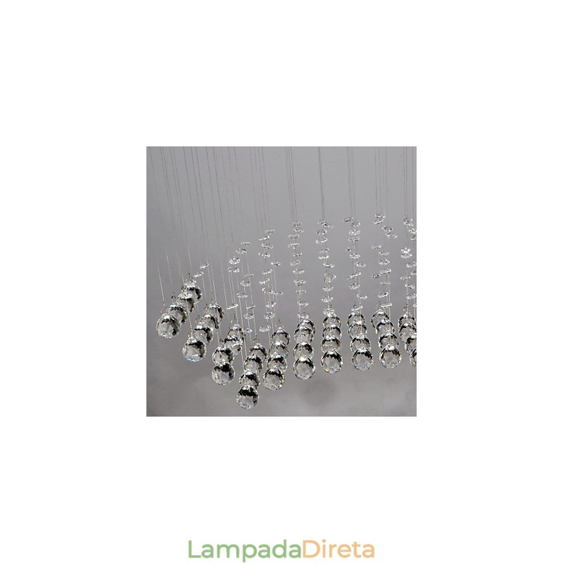 Montagem embutida tradicional clássica em metal cristal cromado