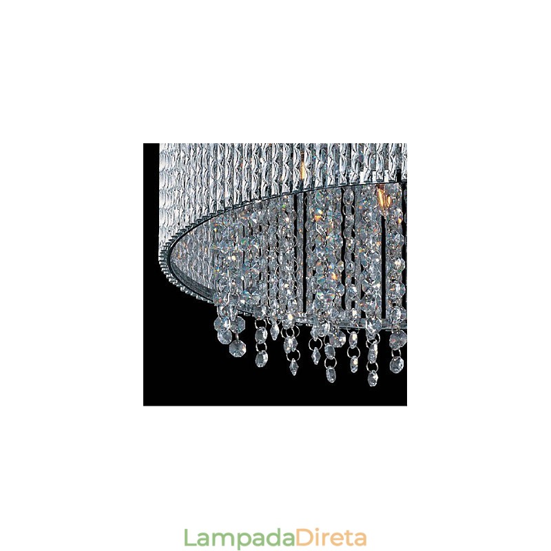 Montagem embutida de cristal com 10 luzes