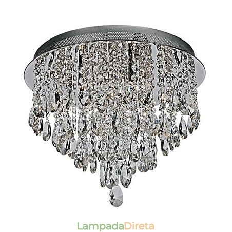 Moderno Contemporâneo Cristal Cromado Cristal Montagem Embutida Moderno Contemporâneo Cristal Cromado Cristal Montagem Embutida
