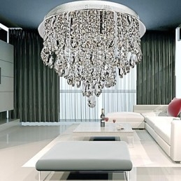 Moderno Contemporâneo Cristal Cromado Cristal Montagem Embutida