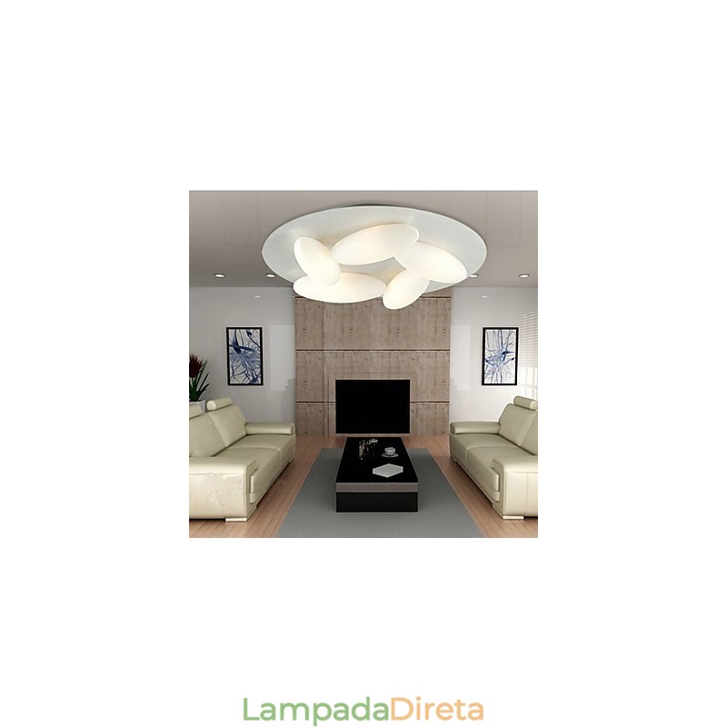 Montagem embutida moderna com 5 luzes (base de lâmpada G9)