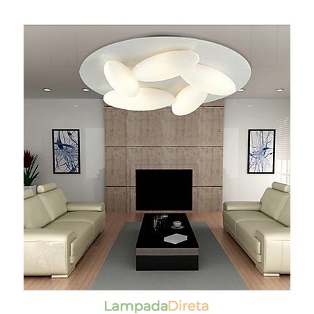 Montagem embutida moderna com 5 luzes (base de lâmpada G9) Montagem embutida moderna com 5 luzes (base de lâmpada G9)