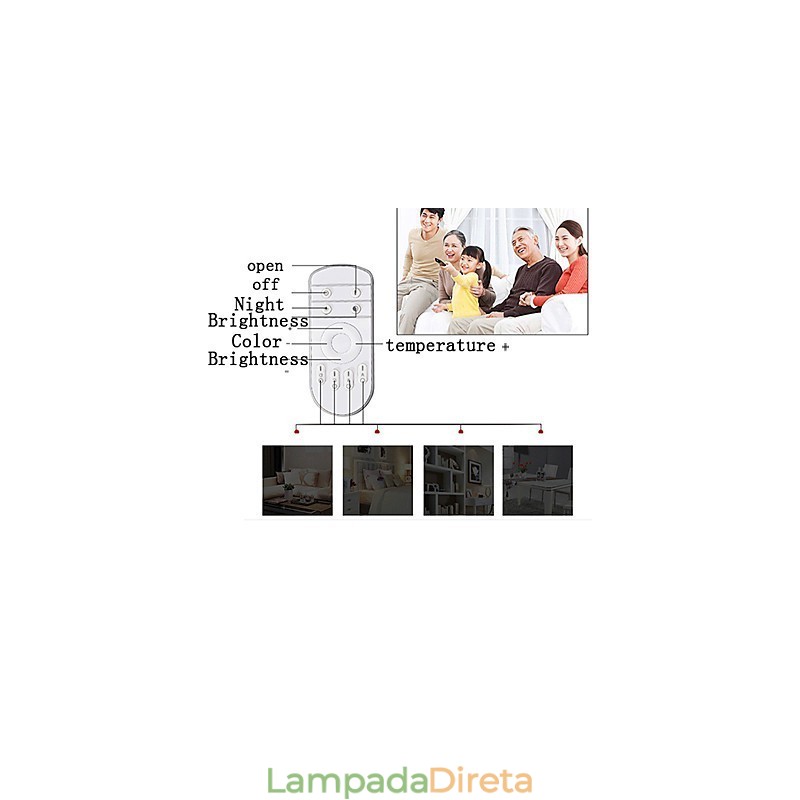 Montagem embutida Moderna Contemporânea Metal