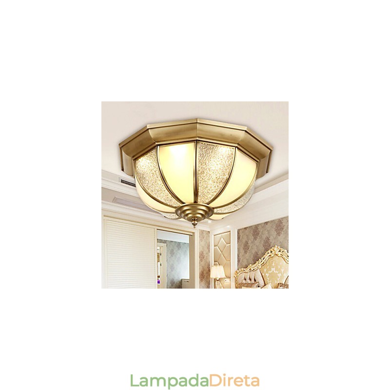 Montagem embutida Cristal Moderno Contemporâneo Tradicional Clássico Metal
