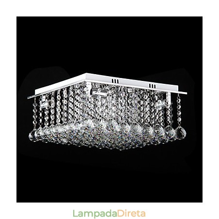 Moderno Contemporâneo Cristal Metal Galvanizado Montagem Embutida Moderno Contemporâneo Cristal Metal Galvanizado Montagem Embutida