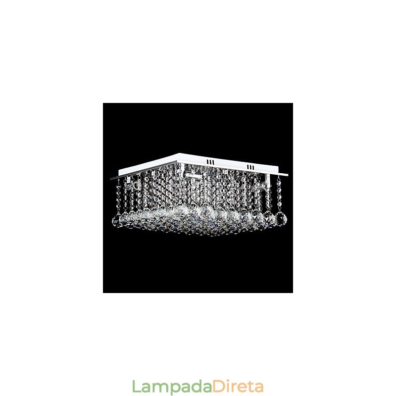 Moderno Contemporâneo Cristal Metal Galvanizado Montagem Embutida