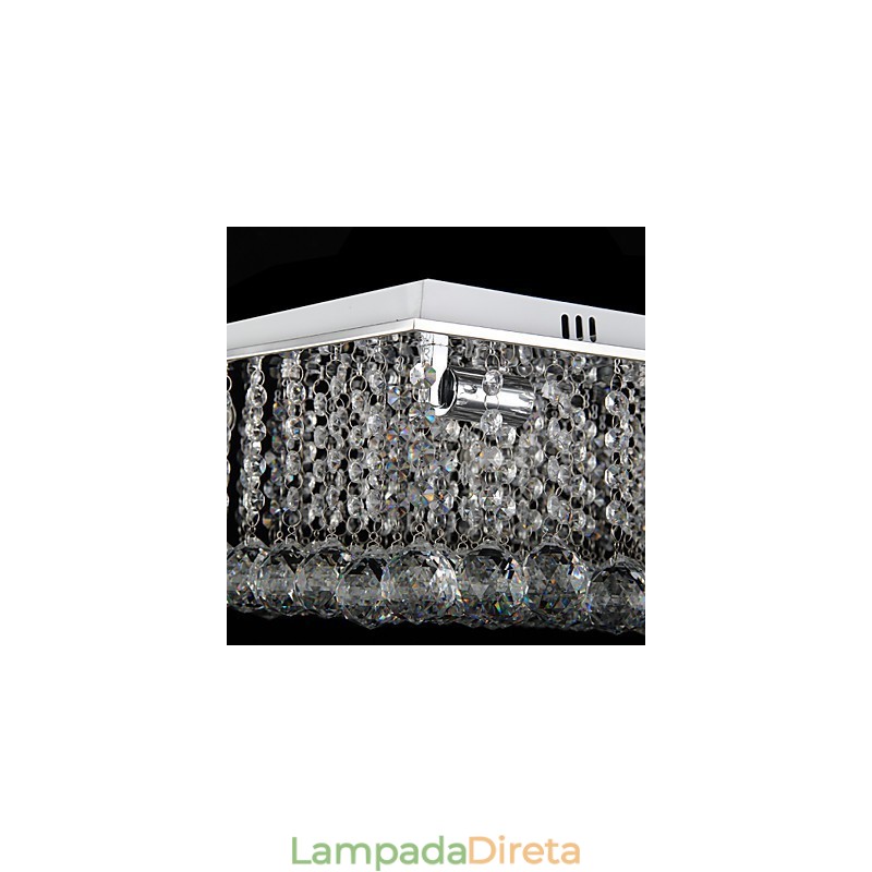 Moderno Contemporâneo Cristal Metal Galvanizado Montagem Embutida
