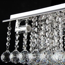 Moderno Contemporâneo Cristal Metal Galvanizado Montagem Embutida