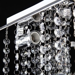 Moderno Contemporâneo Cristal Metal Galvanizado Montagem Embutida