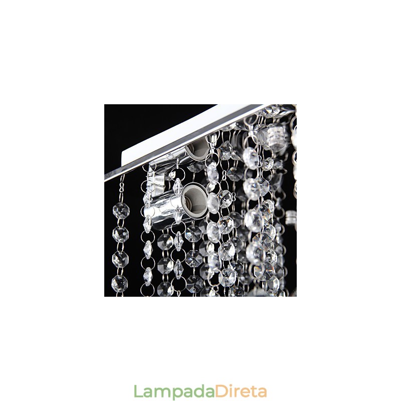Moderno Contemporâneo Cristal Metal Galvanizado Montagem Embutida