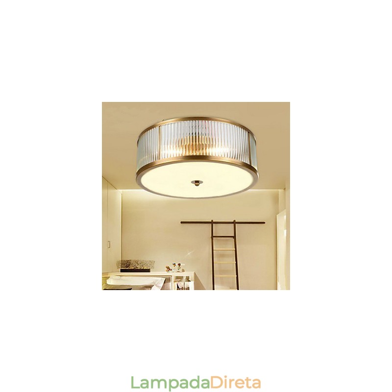 Lâmpada de cobre completa Lâmpada Lâmpada A