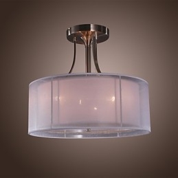 Moderno acrílico embutido com design de cilindro de 3 luzes