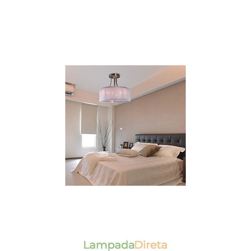 Moderno acrílico embutido com design de cilindro de 3 luzes
